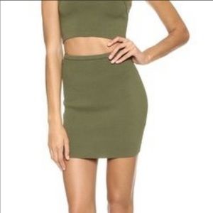 💚Army Green Body-con Mini Skirt 💚